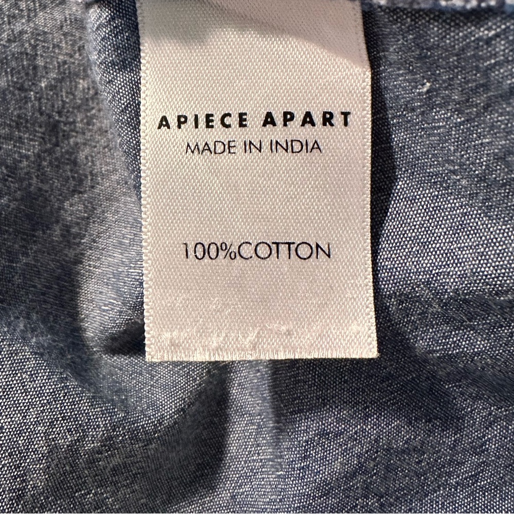 Apiece Apart • Tangiers Spaghetti Midi Dress in Chambray - Picture 11 of 11